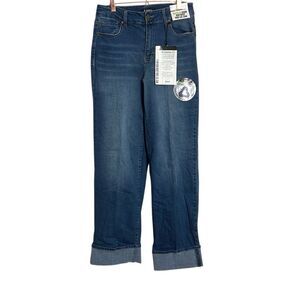 D. Jeans NWT Recycled Denim High Waist Wide Leg Ankle Jeans Medium Liv Size 4